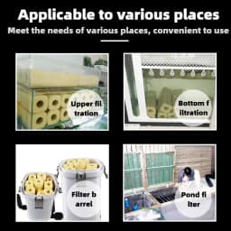 Nano bacteria house fish tank filter material fish pond water purification system nitrification culture bottom filter material