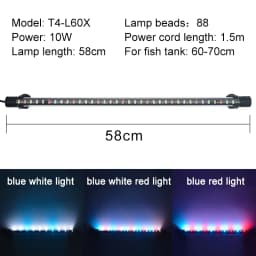 Waterproof LED Aquarium Light Fish Tank Underwater Lamp Clip Light Aquariums Decor Lighting Submersible Lamp Plant Grow 220-240V