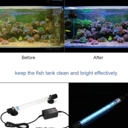 13W 9W UV Light Sterilization Lamp Submersible Ultraviolet Sterilizer Water Disinfection for Aquarium Fish Tank Pond AC220-240V