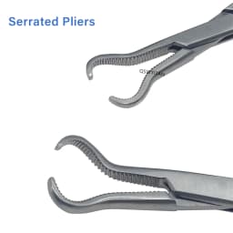 Small Serrated Bone Holding Forceps Mini Serrated Orthopedic Clamp Small Bone Forceps Orthopedics Pet Instruments