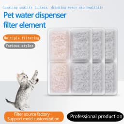 Cat Water Dispenser Filter Cartridge Pet Replacement Activated Carbon Filter Pet Care Accessory Multiple Filtration System
