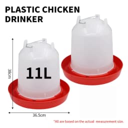 1/1.5/2/3/4/5/6/8/11/14/16/18L Automatic Chicken Water Bucket Plastic Poultry Rooster Hen Feeding Device Farm Water Supply