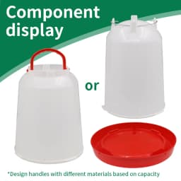 1/1.5/2/3/4/5/6/8/11/14/16/18L Automatic Chicken Water Bucket Plastic Poultry Rooster Hen Feeding Device Farm Water Supply