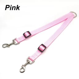 Nylon Pet Dog Leash Colorful Traction Rope Detachable One For Two Pet Dog Traction Leash Nylon Double Leash Kit For 2 Dogs