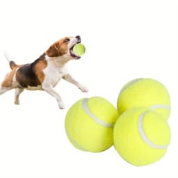 Interactive Dog Rubber Tennis Chew Toy - High Elasticity, Battery-Free, Striped Pattern, for Small Dogs & Outdoor Play Fun