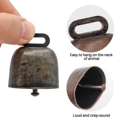 Copper Bells Cats Dogs Pets Decoration Bells Hanger Metal Iron Bells Loud Crisp Spread Farther Loud Cow Horse Sheep Grazing