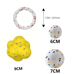 Pet Dog Toy Super Bite Resistant Ball Light Chew ETPU Ball High Elastic Interactive Throwing Flying Toys For Dogs Accessories