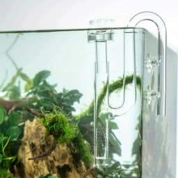 Glass Lily Pipe Inflow with Surface Skimmer for Aquarium Planted Tank (13mm for 12/16mm 1/2'' i.d. 17mm for 16/22mm 5/8'' i.d.