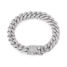 Pet Dog Cat Chain Collar Jewelry Metal Material with Diamond 12.5mm Width Collar Pitbull Personalised Dogs Collars Accessories