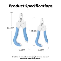 Curved Blade Pet Nail Clippers – Large & Small Sizes with Comfort-Grip Handle, Safe Trimming Tool for Big Dogs and Cats Grooming