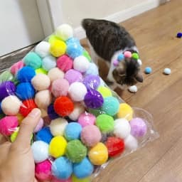 100pcs Pet Plush Ball Cat Teaser - Mute Toys For Cat Interactive Supplies - For Cats & Entertainment - Great Gift for Cat Lovers