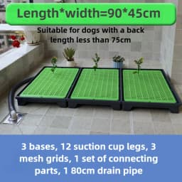Flush Dog Toilet Direct Drainage System Dog Toilet Training Walls Pet Potty Indoor with Drain Pets Urinal Large Medium Supplies
