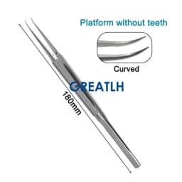 GREATLH Autoclavable Ophthalmic Microsurgical Forceps Tweezers 0.15mm 0.3mm Tip Stainless Steel Ophthalmic Micro Instruments