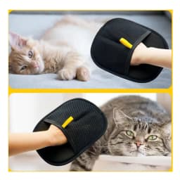 Cat Hair Brush Pet Removal Gloves Double-Sided Pet Grooming Gloves Kitten Cleaning Tool Dog Deshedding Brush Pet Supplies 