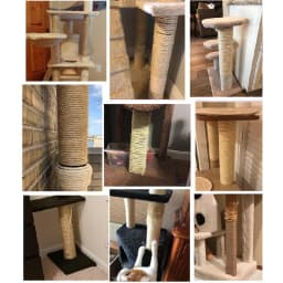 65ft/164ft Natural Sisal Rope Cat Scratch Guards Rope Tree Scratching Twine DIY Toy Paw Claw Furniture Protector Scratching Post