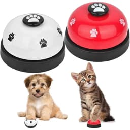 Smart Dog Training Bell Teach Dog To Ring for Food Interactive Toy Non Toxic Lightweight Easy Press Vibrant Color Pet Feeder