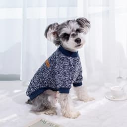 Cute Knitted Sweater for Dogs Warm Winter Jacket Cat Clothing Round Neck Pullover Pet Sweater for Small Medium Dogs Teddy,