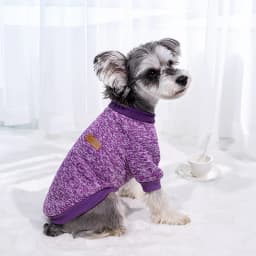 Cute Knitted Sweater for Dogs Warm Winter Jacket Cat Clothing Round Neck Pullover Pet Sweater for Small Medium Dogs Teddy,