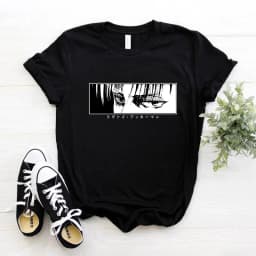 Japanese Anime T-shirt Men Attack on Titan T Shirt Unisex Kawaii Cartoon Titans Attack Graphic Tees Male Harajuku Summer Tops