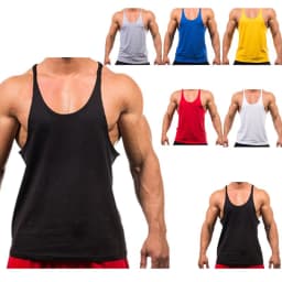 2025 New Bodybuilding Brand Jogger Gym Singlet Training Bodybuilding Tank Top Vest Shirt Sleeveless Fitness Cotton Shirt For Men