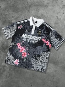 The 2025 Summer New Men's Short-Sleeved POLO Shirt Features a Casual Fashionable and Breathable 3D Pattern Print
