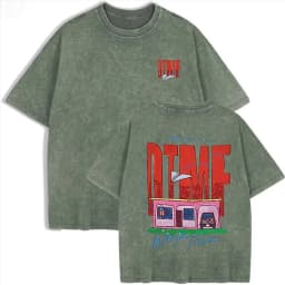 2026 Vintage Washed Beige T Shirt Bad Bunny DTMF World Tour Graphic Tee Unisex Casual Streetwear