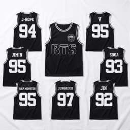 2026 BTS Kpop Basketball Jersey T-shirt, Men Women Summer Sports Vest Breathable Quick Drying Sleeveless Singlet ARMY Fans Gift