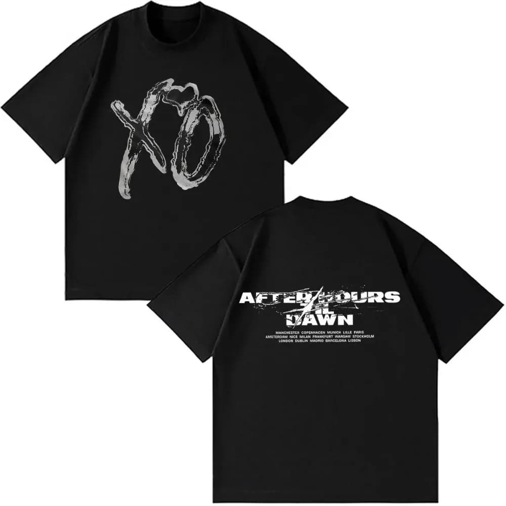 2026 The Weeknd After Hours Til Dawn Tour PrintT Shirt Men Women Hip-hop T-shirt Summer Short-sleeved Gothic Punk T-shirts Tops