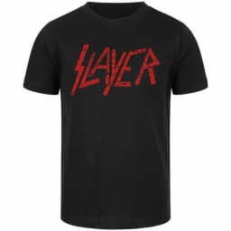 Slayer - Logo Inspirational Print T-Shirt Casual Street Style Cotton T-Shirt Suitable for Metal Enthusiasts
