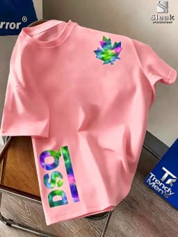 High-quality Men's Summer New Heavyweight Pure Cotton T-shirt Short Sleeve Niche Design Printed Trendy Brand