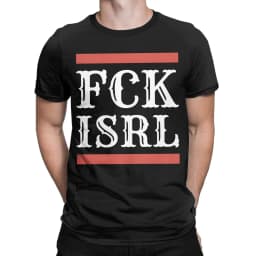 Printed FCK ISRL T Shirt For Unisex 100% Cotton Tee Shirt Short Sleeve Clothes