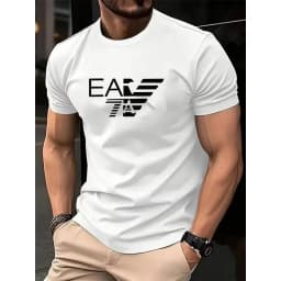 Summer New High-end Pure Cotton Korean-style Casual and Versatile Round-neck Short-sleeved T-shirt, All-cotton Light Luxury
