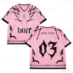 Do It Unisex Jersey 2026 KPOP Concert Sport Casual Tshirt Fan Gift Bangchan Felix Streetwear Oversize Short Sleeve Men's T-shirt