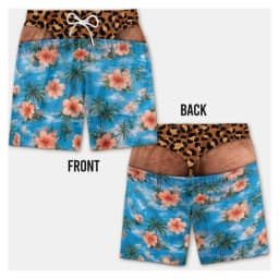 Hawaiian Style Funny Beach Party Swim Trunks Men's Essentials Fun And Unique Gifts For Boyfriends And Husbands Beach Shorts Hot