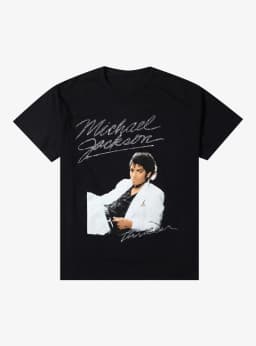 Michael Jackson Thriller Cotton TShirt Retro Streetwear Hip Hop Black Men's Clothing Women Clothing Tee 2026 Summer New T Shirt