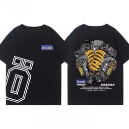 OHLINS Motorcycle Shock Absorber Modified T-shirt Clothes Casual Trendy Brand Car Club T-shirt Suitable for Both Men and Women