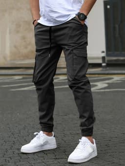 Men's new workwear pants with multiple pockets and leg binding pants, men's casual outdoor pants