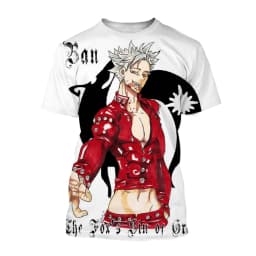 Summer Hot selling Anime Character Creative Design 3D Printing Cool and Personalized Fashion T-shirt