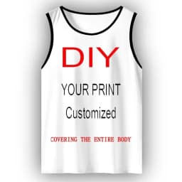 Full Body 3D Printed T-Shirt, Personalized DIY Customization, Adult Men's Vest, Casual Sports, Street Parties, Gym Tops, Party