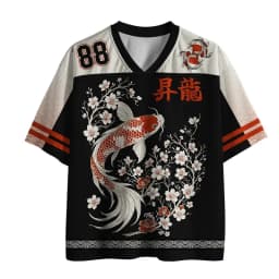 2026 New Summer Men's Japanese Style Trendy V-neck Football Shirt Fashion Top Outdoor Sports Loose Leisure Quick Drying T-shirt