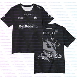 Team Spirit 2026 New Jerseys CS2 Esports Uniforms Donk T Shirts CSGO Game Training Fans Clothes Men's And Women's Sports Tops