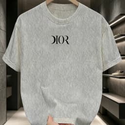 2026 New Summe T-shirt Flat Print Round Neck Short Sleeve Men's and Women's Comfort Wardrobe Essential Daily Wear T-shirt