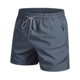 2025 New Summer Men's Beach Shorts Beach New Models Solid Color Fashion Leisure Comfortable Elastic Waist Double Pockets Cool