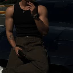 American-style vest men slimming summer threaded vertical stripes tight elastic spliced fitness waistcoat sleeveless vest