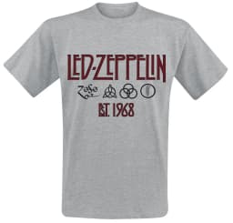 Top Summer Led Zeppelin Graphic Cotton T-shirt Unisex Summer Short Sleeve Fashion Brand Tee Luxury Casual Vintage Tees