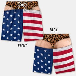 Funny 3D Hairy Butt Print Men’s Beach Shorts Elastic Drawstring Novelty Swim Trunks Quick Dry Pool Party Vacation XXS-6XL