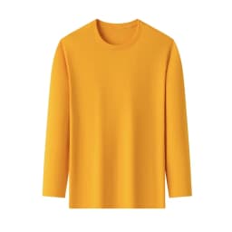 Men's Solid Color round Neck Long Sleeve T-Shirt Cotton Summer Comfortable Breathable Casual Top in Various Colors
