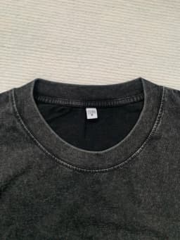 Vintage Washed Men's Snowflake T-shirt Casual Streetwear Summer Short Sleeved T-shirt