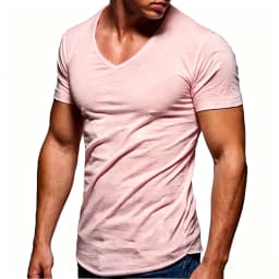 Men 100% Cotton T Shirt Casual Soft Fitness Tops Summer Thin Tee Home Clothing V-Neck Short Sleeve Black White T-Shirt for Men