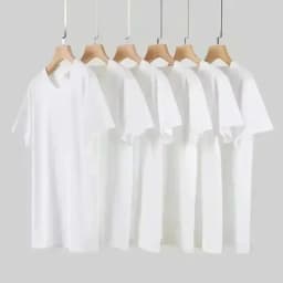 New short-sleeved T-shirt made of 100% pure cotton, suitable for both men and women. It is a summer style, loose and casual.